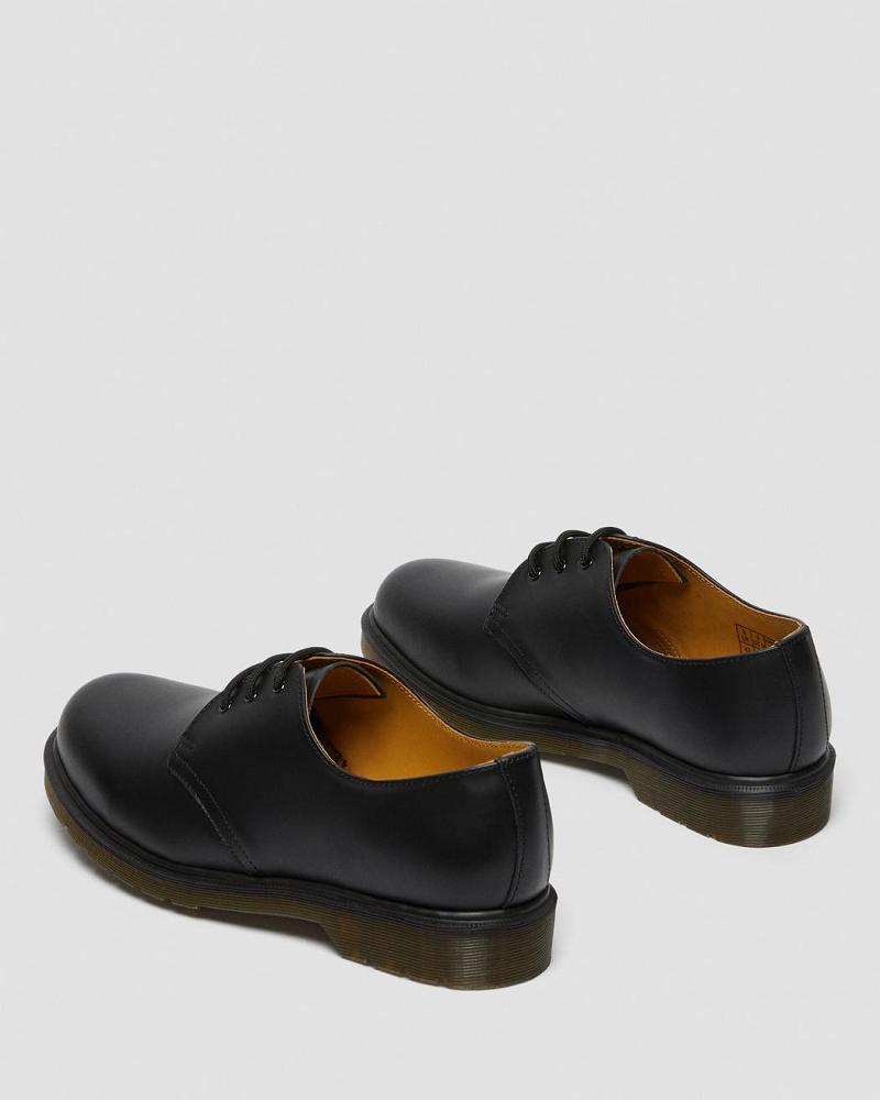 Black Women's Dr Martens 1461 Plain Welt Smooth Leather Oxfords Shoes | CA 365SGL